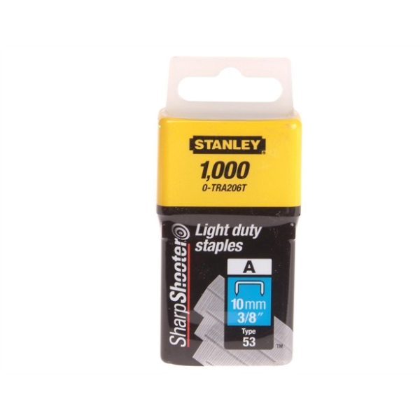 Nietjes Stanley light duty 10mm 1000 stuks | 0-TRA206T-0