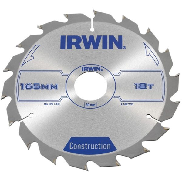 Zaagblad Irwin 165x 30mm x 18T ATB-0