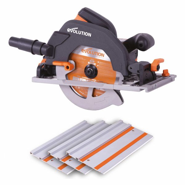 Evolution Rage R185CCSX cirkelzaag 185mm metaal/alu/hout incl. 102cm geleiderails | R185CCSX